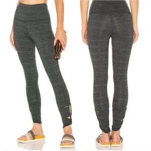 Free People Movement Moss Jersey Leggings Revolve Green Combo Size Small Cut out